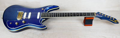 Guyatone LG-2100M Sharp 5 MIJ 1994 Blue Made in Japan w/ Hard Case