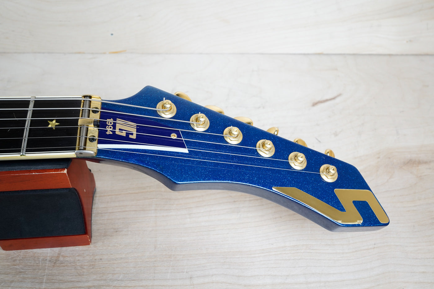 Guyatone LG-2100M Sharp 5 MIJ 1994 Blue Made in Japan w/ Hard Case