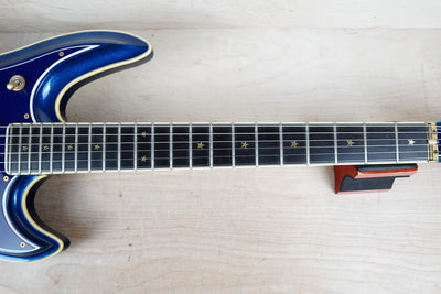 Guyatone LG-2100M Sharp 5 MIJ 1994 Blue Made in Japan w/ Hard Case