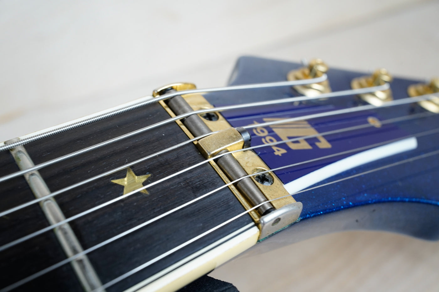 Guyatone LG-2100M Sharp 5 MIJ 1994 Blue Made in Japan w/ Hard Case