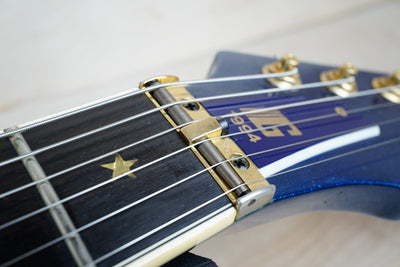 Guyatone LG-2100M Sharp 5 MIJ 1994 Blue Made in Japan w/ Hard Case