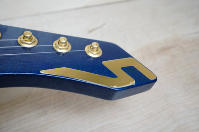 Guyatone LG-2100M Sharp 5 MIJ 1994 Blue Made in Japan w/ Hard Case