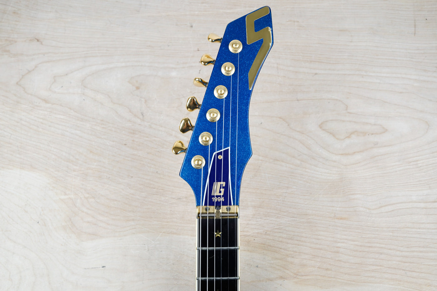 Guyatone LG-2100M Sharp 5 MIJ 1994 Blue Made in Japan w/ Hard Case