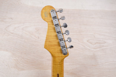 Fender 40th Anniversary ST54-70AS Stratocaster Reissue MIJ 1994 Black Japan w/ Foto Flame Neck w/ Bag