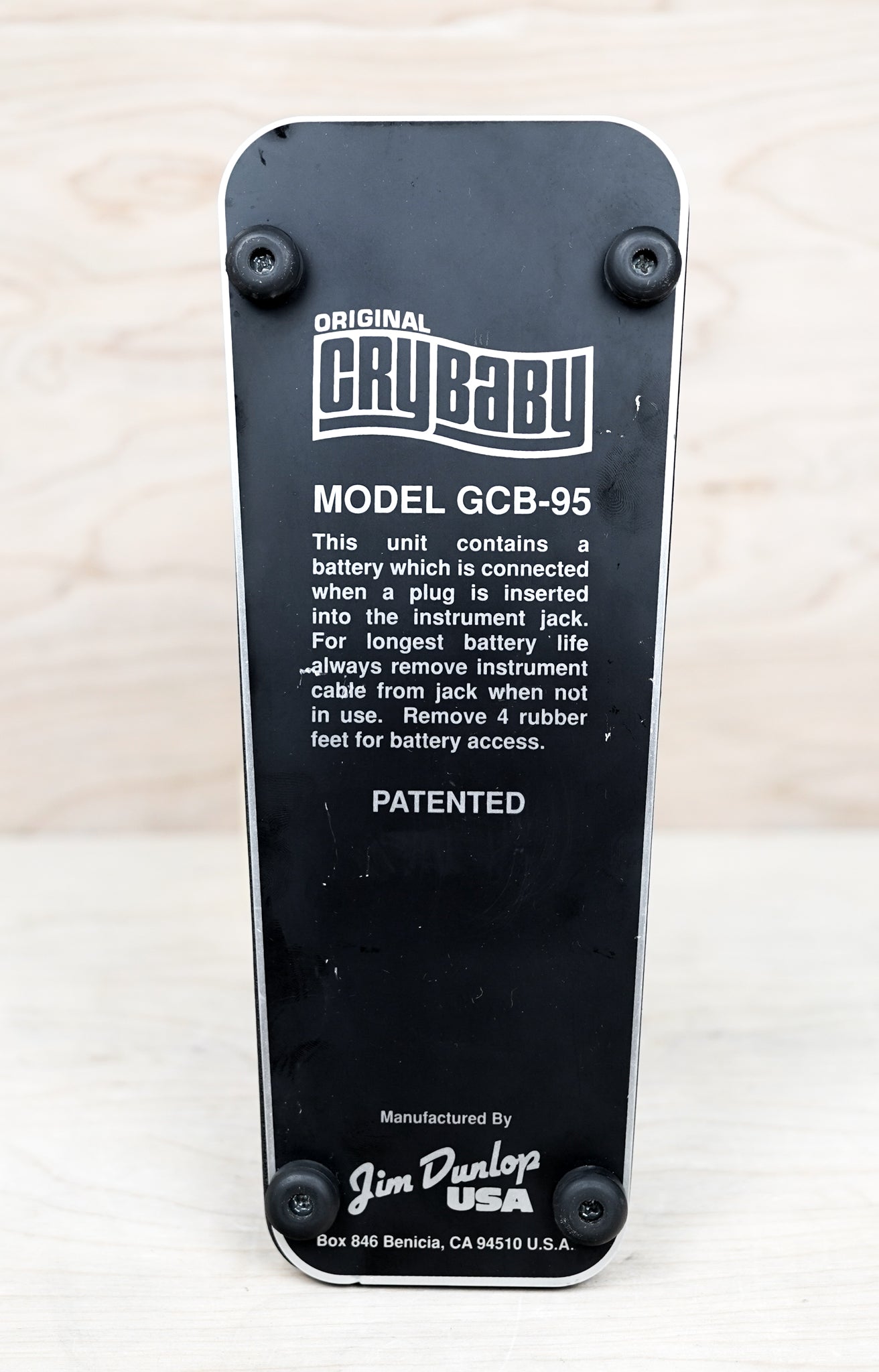 Dunlop GCB95 Cry Baby Standard Wah Black