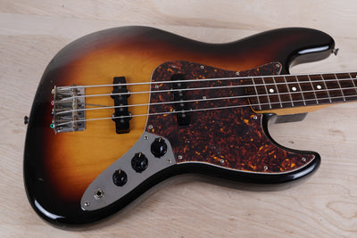 Fender JB-62 Jazz Bass Reissue MIJ 1986 Sunburst Japan Vintage w/ Bag