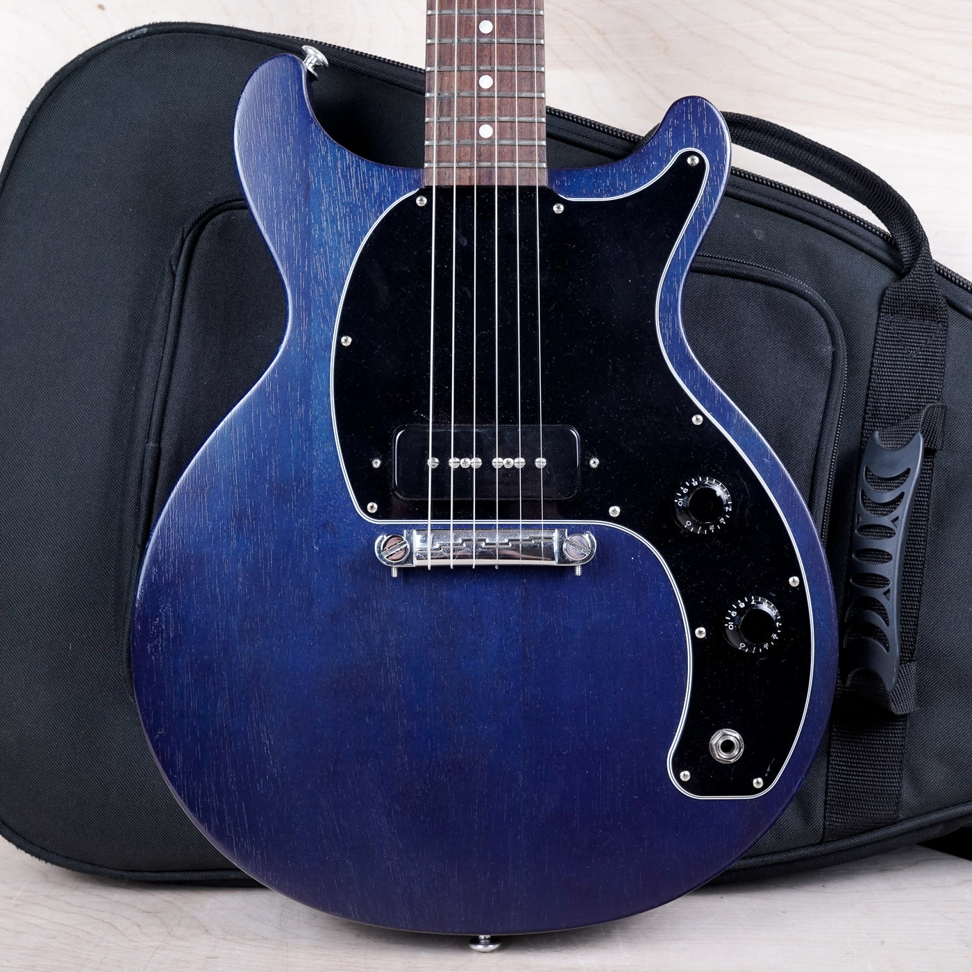 Gibson Les Paul Junior Tribute DC 2019 Blue Stain Double Cutaway Jr w/ Gig Bag