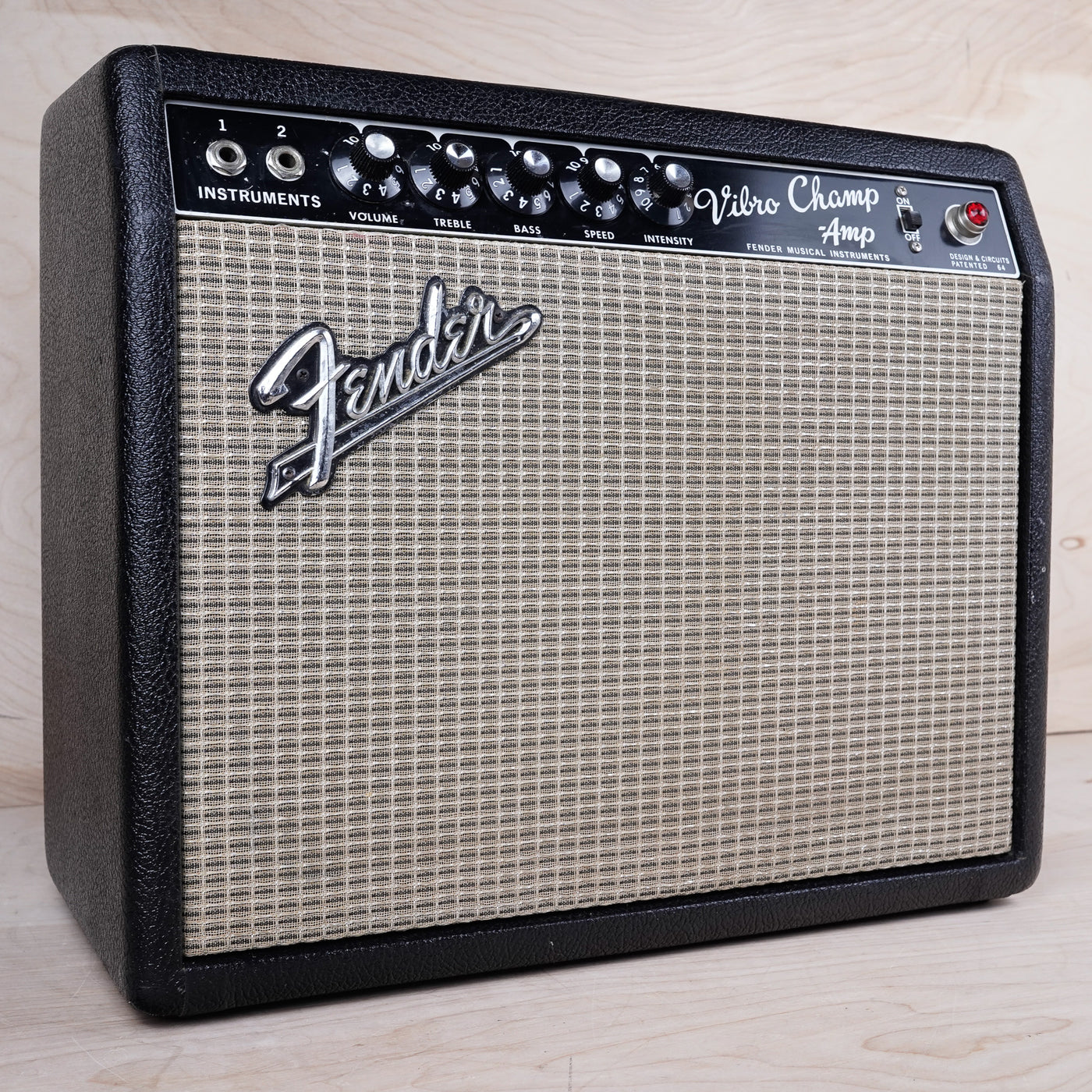 Fender Vibro Champ 6-Watt 1x8" Guitar Combo 1967 Black Panel