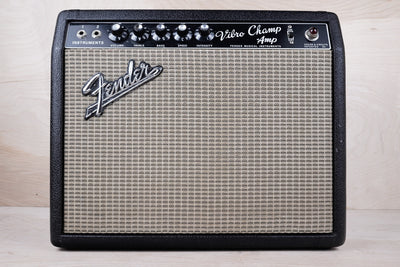 Fender Vibro Champ 6-Watt 1x8" Guitar Combo 1967 Black Panel