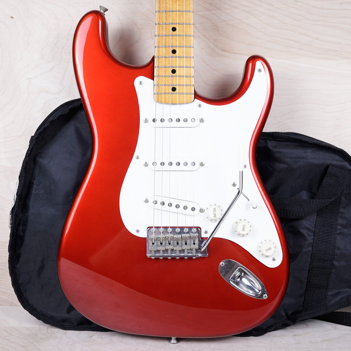 Fender ST57-70TX Stratocaster Reissue MIJ 1993 Candy Apple Red USA Texas Special Pickups w/ Bag