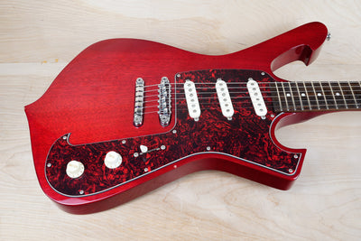 Ibanez FRM100 Paul Gilbert Signature Fireman 2011 Transparent Red w/ Bag