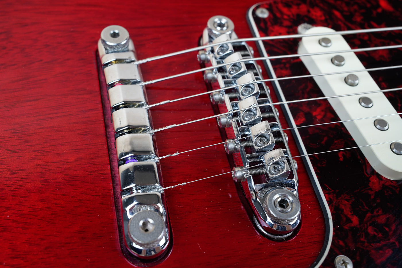 Ibanez FRM100 Paul Gilbert Signature Fireman 2011 Transparent Red w/ Bag