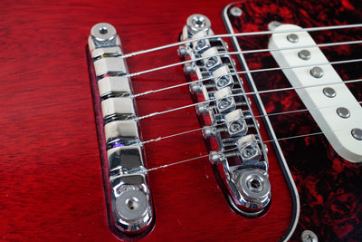 Ibanez FRM100 Paul Gilbert Signature Fireman 2011 Transparent Red w/ Bag