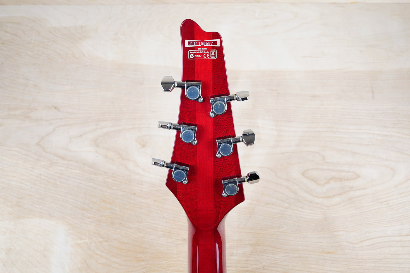 Ibanez FRM100 Paul Gilbert Signature Fireman 2011 Transparent Red w/ Bag