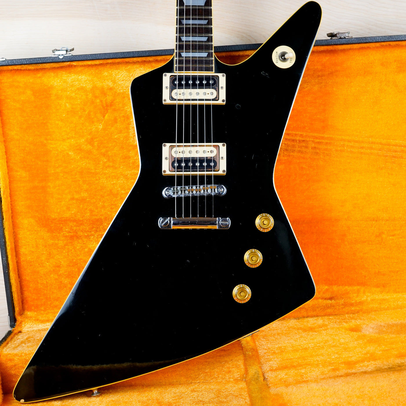 Greco EX800 1978 Vintage MIJ 1978 Black U-2000 Pickups Fujigen Destroyer w/ Hard Case