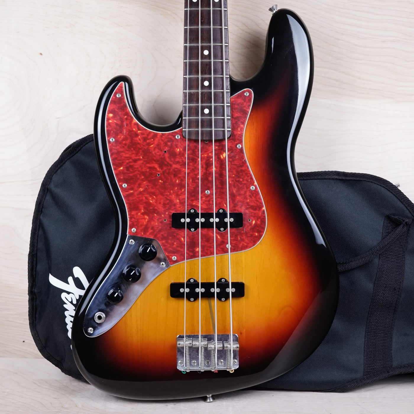Fender JB62-70LH Left Handed Jazz Bass Reissue CIJ 2001 Sunburst Japan w/ Bag