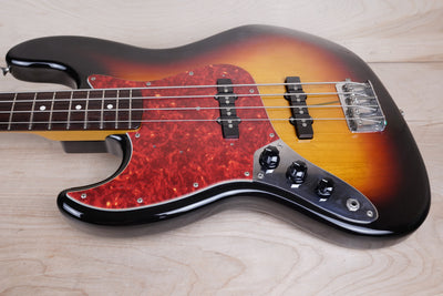 Fender JB62-70LH Left Handed Jazz Bass Reissue CIJ 2001 Sunburst Japan w/ Bag