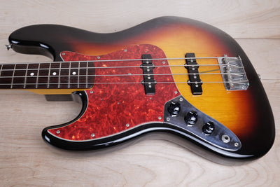 Fender JB62-70LH Left Handed Jazz Bass Reissue CIJ 2001 Sunburst Japan w/ Bag