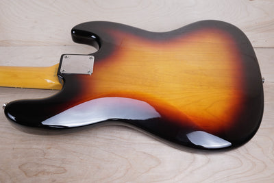 Fender JB62-70LH Left Handed Jazz Bass Reissue CIJ 2001 Sunburst Japan w/ Bag