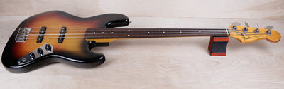 Fender JB62-77FL Fretless Jazz Bass Reissue CIJ 1997 Sunburst Japan w/ Bag