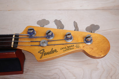 Fender JB62-77FL Fretless Jazz Bass Reissue CIJ 1997 Sunburst Japan w/ Bag