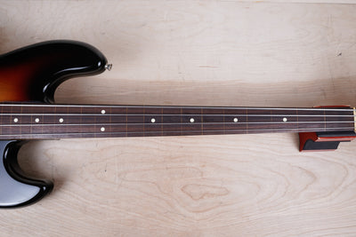 Fender JB62-77FL Fretless Jazz Bass Reissue CIJ 1997 Sunburst Japan w/ Bag