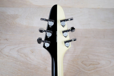ESP Edwards E-FV-125WB Michael Schenker Signature Flying V 2007 Black and White w/ Bag