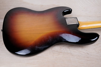 Fender JB62-77FL Fretless Jazz Bass Reissue CIJ 1997 Sunburst Japan w/ Bag