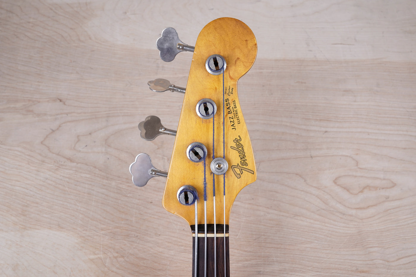 Fender JB62-77FL Fretless Jazz Bass Reissue CIJ 1997 Sunburst Japan w/ Bag
