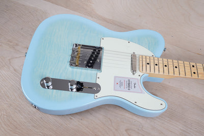 Fender Hybrid II Telecaster MIJ 2024 Flame Celeste Blue Japan Exclusive w/ Bag