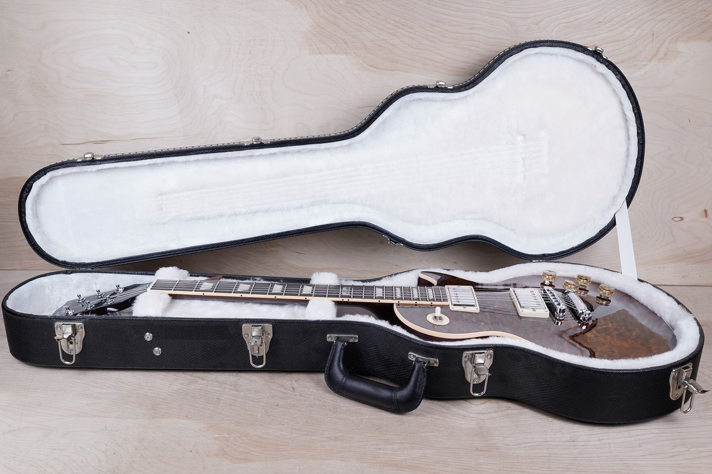 Gibson Les Paul Standard Premium Employee Select Book Matched AAA Quilt Top 2014 Root Beer w/ Hard Case