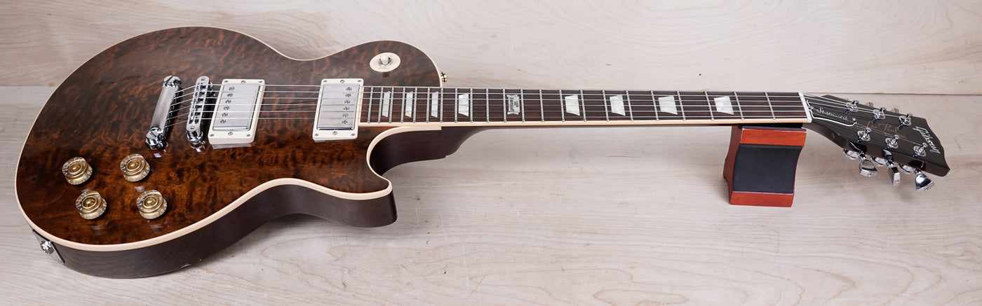 Gibson Les Paul Standard Premium Employee Select Book Matched AAA Quilt Top 2014 Root Beer w/ Hard Case