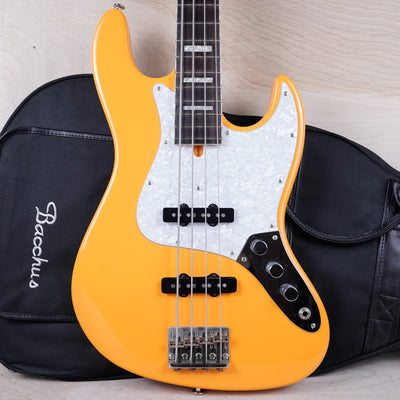 Bacchus Craft Series Woodline WL-4 Bass MIJ 2015 Orange Made in Japan w/ Bag