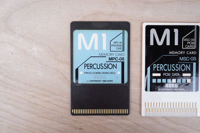 Korg M-1 MSC-08 and MPC-08 Percussion Memory Cards Set 1989