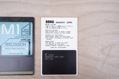 Korg M-1 MSC-08 and MPC-08 Percussion Memory Cards Set 1989