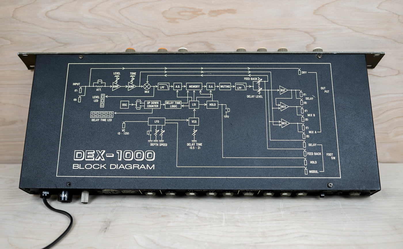 Aria DEX-1000 Digital Delay Rackmounted Modulation 100V Made in Japan MIJ
