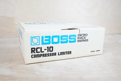 Boss RCL-10 Micro Rack Series Compressor Limiter Black Made in Japan MIJ w/ Box, Manual Power Supply (Copy)