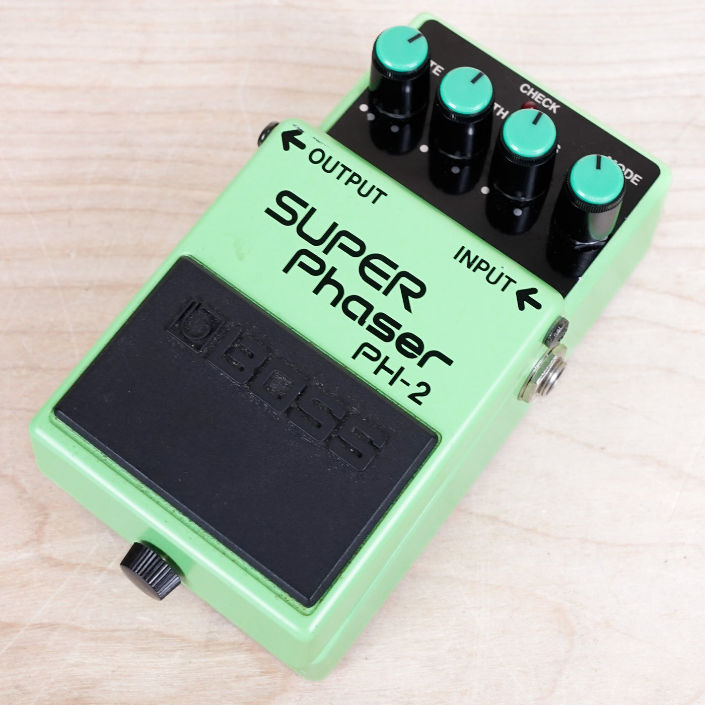 Boss PH-2 Super Phaser (Black Label) 1980s Green Made in Japan MIJ