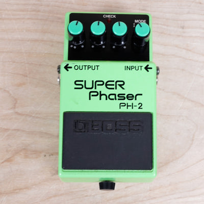 Boss PH-2 Super Phaser (Black Label) 1980s Green Made in Japan MIJ