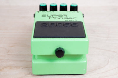 Boss PH-2 Super Phaser (Black Label) 1980s Green Made in Japan MIJ