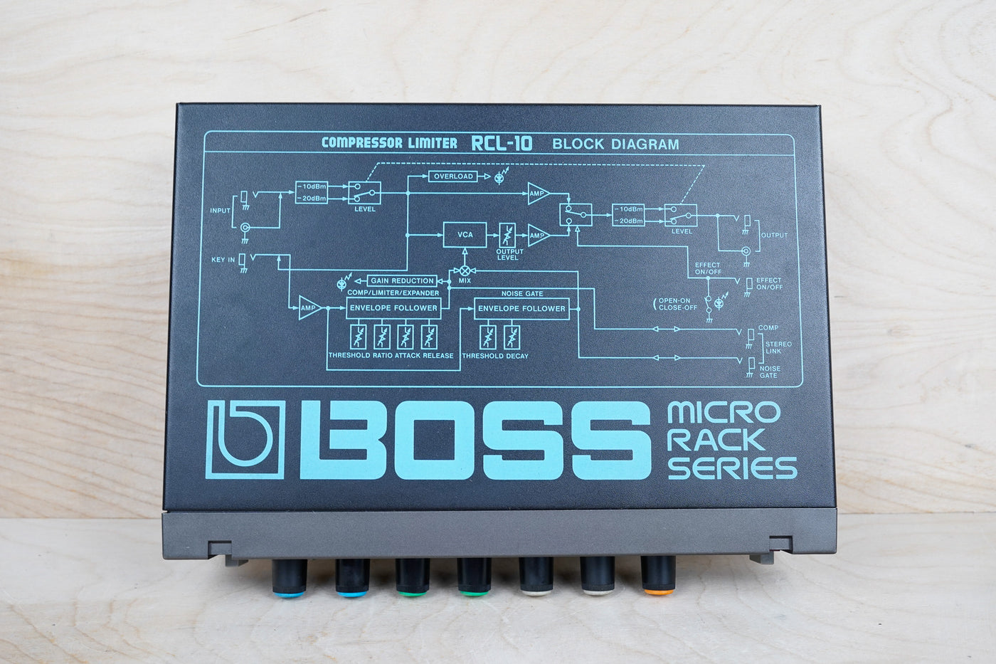 Boss RCL-10 Micro Rack Series Compressor Limiter Black Made in Japan MIJ w/ Box, Manual Power Supply (Copy)