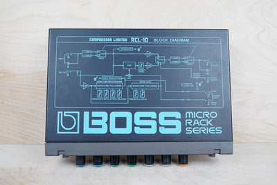 Boss RCL-10 Micro Rack Series Compressor Limiter Black Made in Japan MIJ w/ Box, Manual Power Supply (Copy)