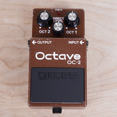Boss OC-2 Octave (Black Label) 1985 Brown Made in Japan MIJ ACA