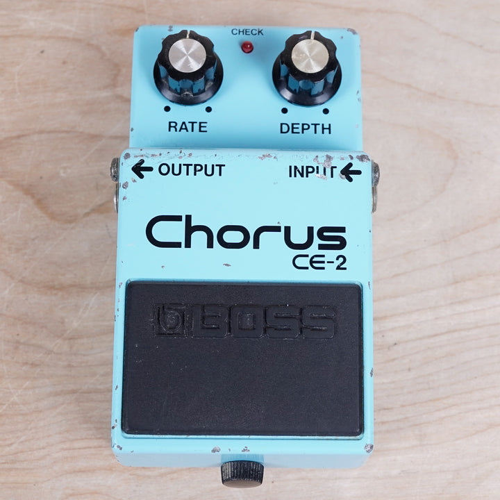 Boss CE-2 Chorus (Black Label) 1986 Blue Made in Japan MIJ ACA – A