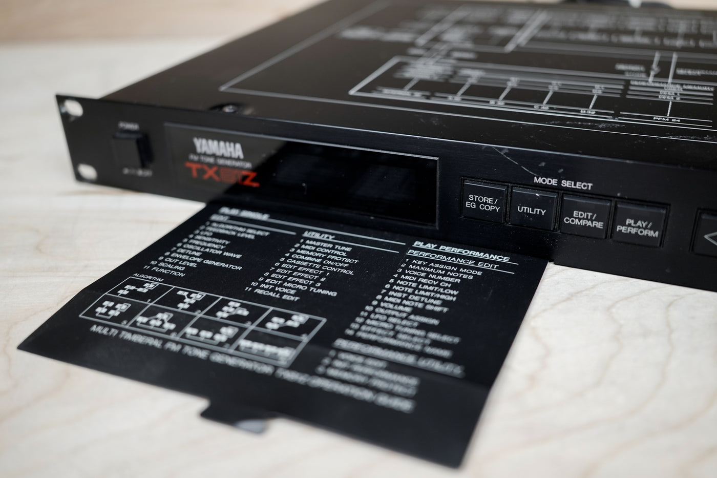 Yamaha TX81Z Rackmount FM Tone Generator 100V Made in Japan MIJ