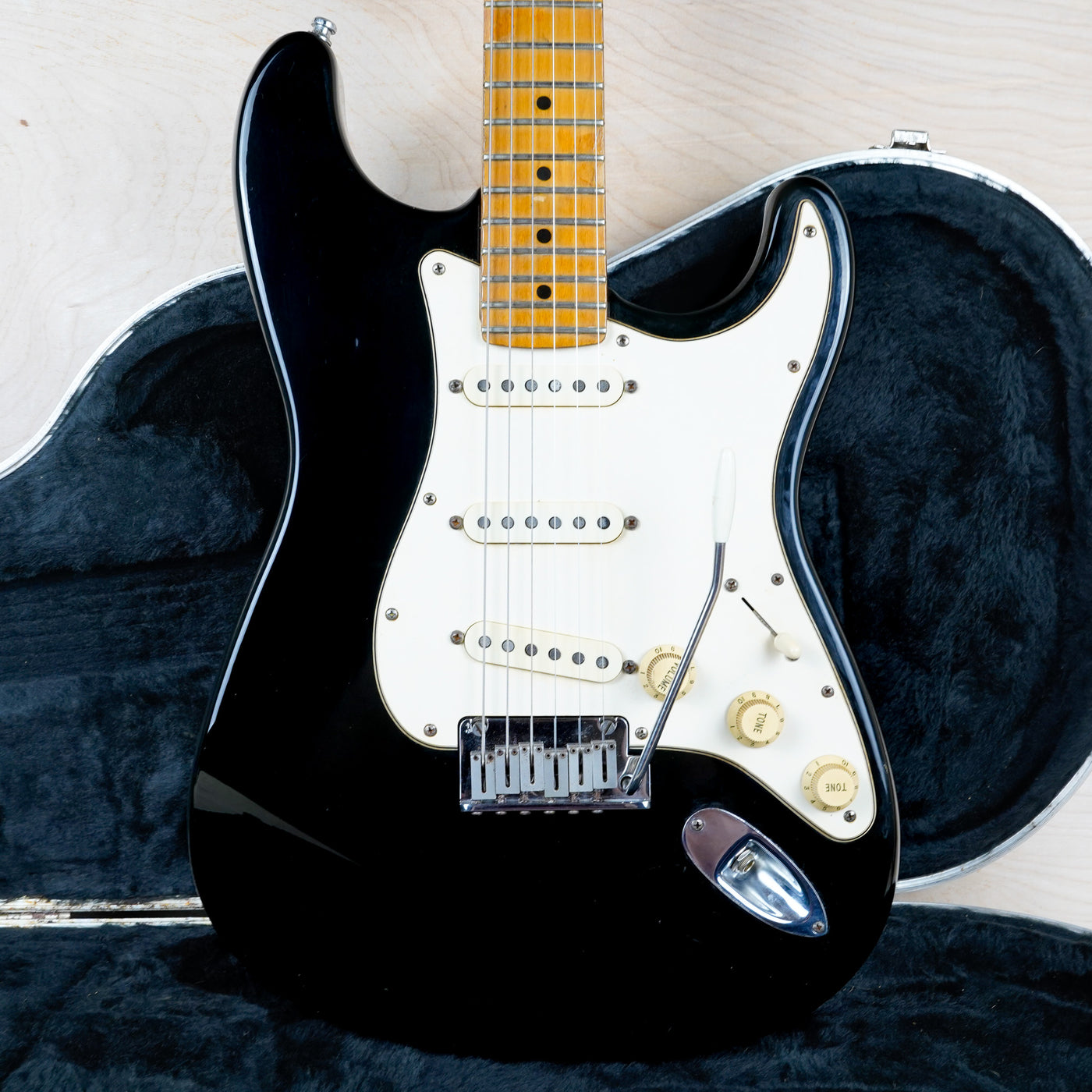 Fender American Standard Stratocaster 50th Anniversary 1996 Black USA w/ Hard Case