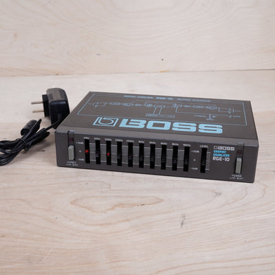 Boss RGE-10 Micro Rack Series Graphic Equalizer Black Made in Japan MIJ w/ Power Supply