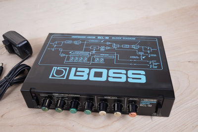 Boss RCL-10 Micro Rack Series Compressor Limiter Black Made in Japan MIJ w/ Power Supply