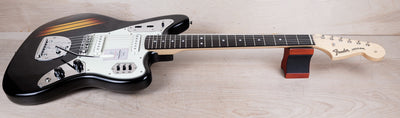 Fender Made in Japan 2025 Collection Traditional II '60s Jaguar 2025 Black w/ Sunburst Competition Stripe w/ Bag
