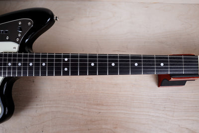 Fender Made in Japan 2025 Collection Traditional II '60s Jaguar 2025 Black w/ Sunburst Competition Stripe w/ Bag